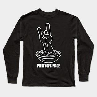 Plenty of riffage (white design) Long Sleeve T-Shirt